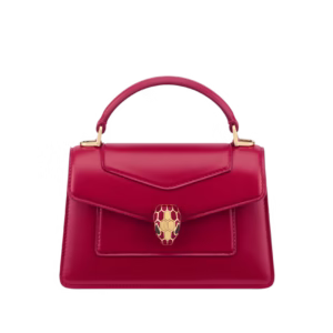 Bvlgari Serpenti Forever Mini Top Handle Bag – Royal Ruby Calf Leather