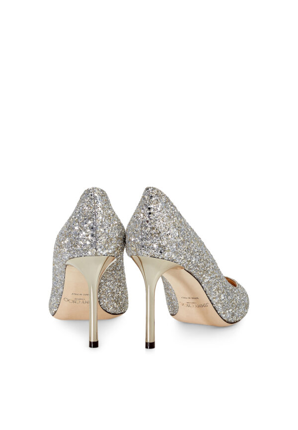 Jimmy Choo Romy 85 Glitter Pumps – Champagne - Image 5