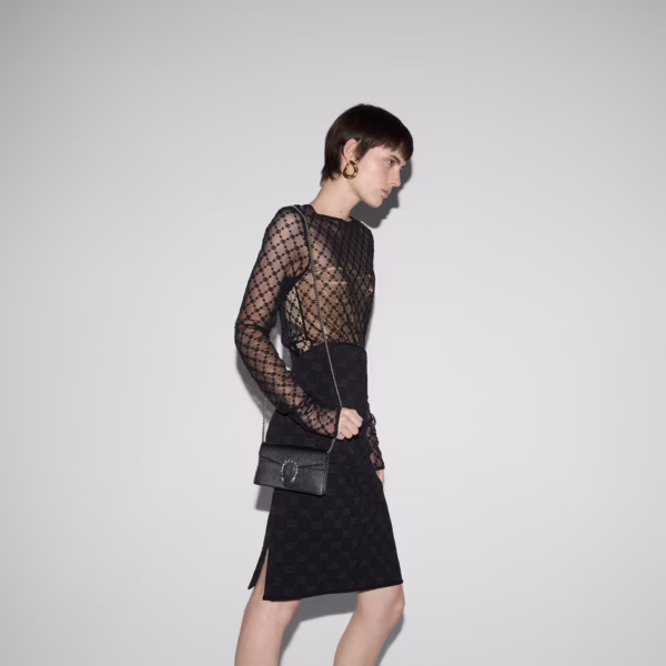 Gucci Dionysus Mini Shoulder Bag – Black Leather - Image 5