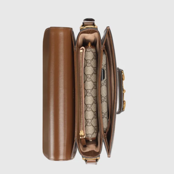 Gucci Horsebit 1955 Shoulder Bag – GG Supreme Canvas - Image 7