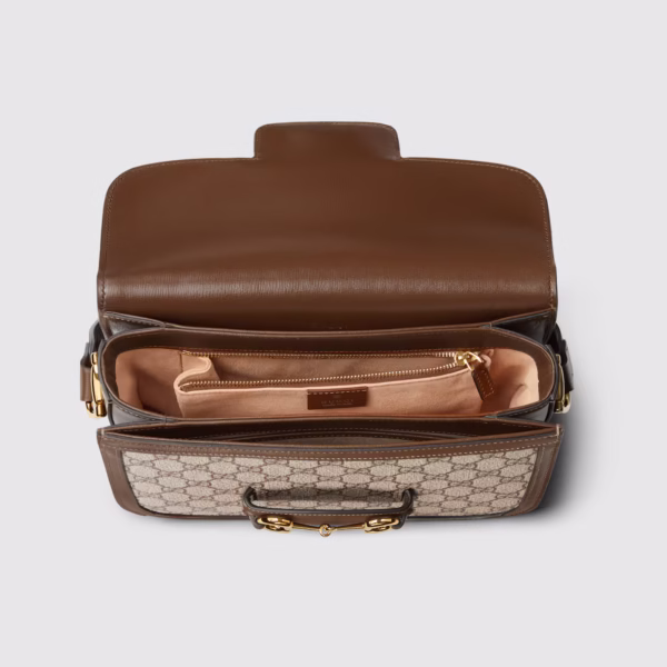 Gucci Horsebit 1955 Shoulder Bag – GG Supreme Canvas - Image 9