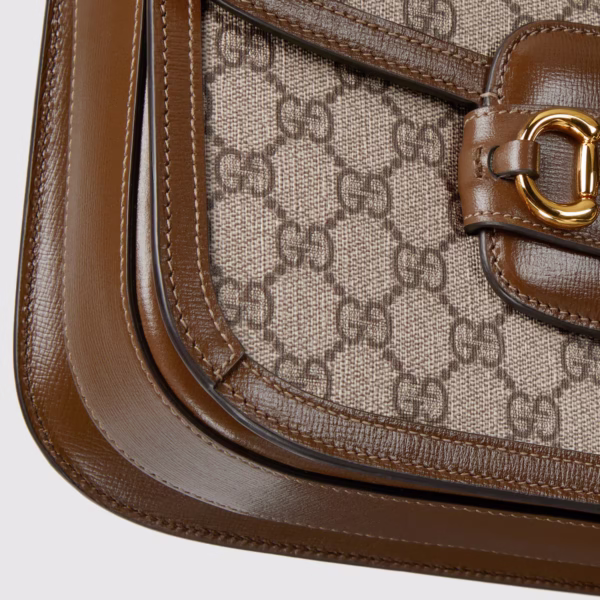 Gucci Horsebit 1955 Shoulder Bag – GG Supreme Canvas - Image 10