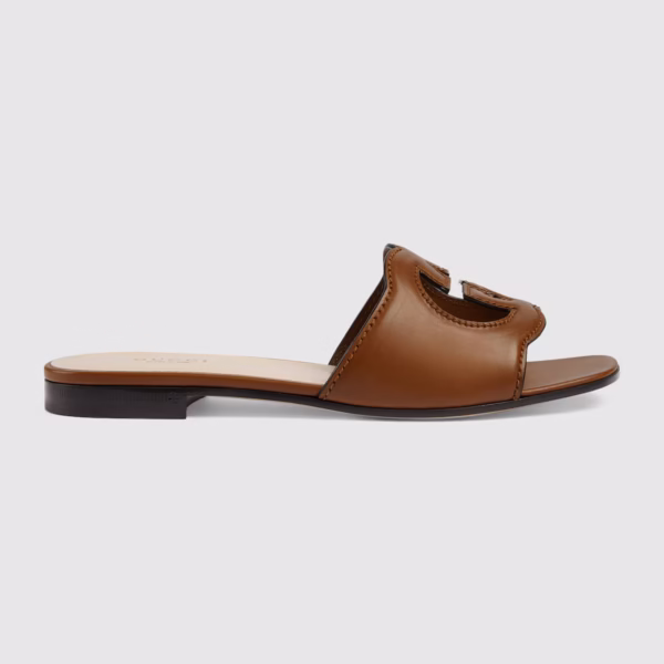 Gucci Lido Slide Sandals – Leather - Image 6