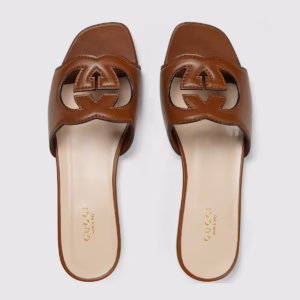Gucci Lido Slide Sandals – Leather