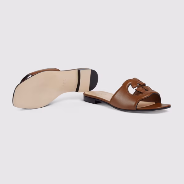 Gucci Lido Slide Sandals – Leather - Image 2