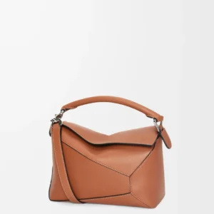 Loewe Small Puzzle Edge Bag – Tan Calfskin