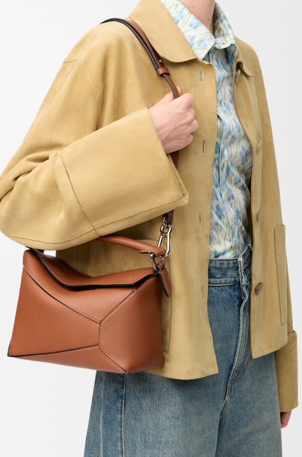 Loewe Small Puzzle Edge Bag – Tan Calfskin - Image 4