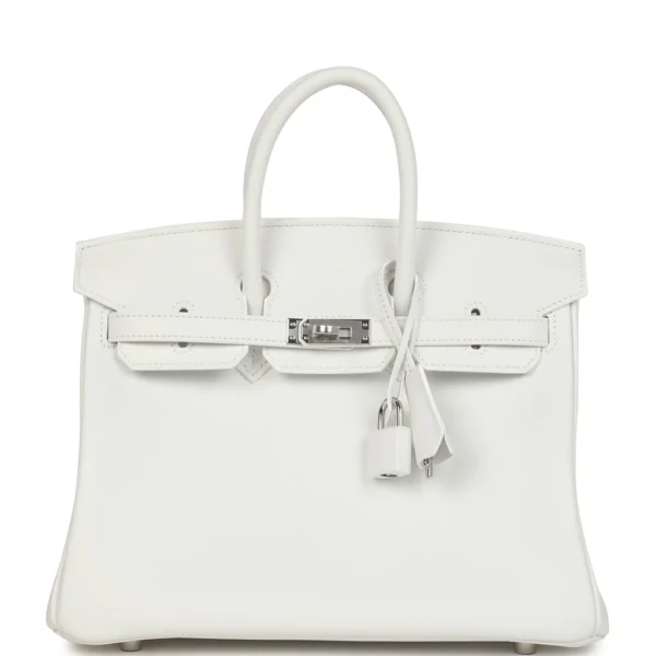 Hermès Birkin 25 – White Swift Leather with Palladium Hardware