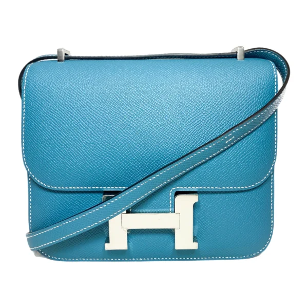 Hermès Constance 18 – Bleu Jean Epsom Leather - Image 11