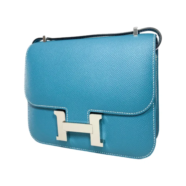Hermès Constance 18 – Bleu Jean Epsom Leather - Image 9