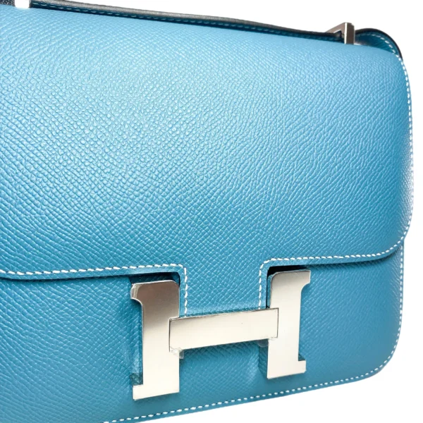 Hermès Constance 18 – Bleu Jean Epsom Leather - Image 5