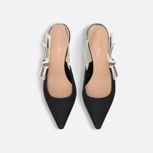 Dior J’Adior Slingback Pumps – Black Technical Fabric