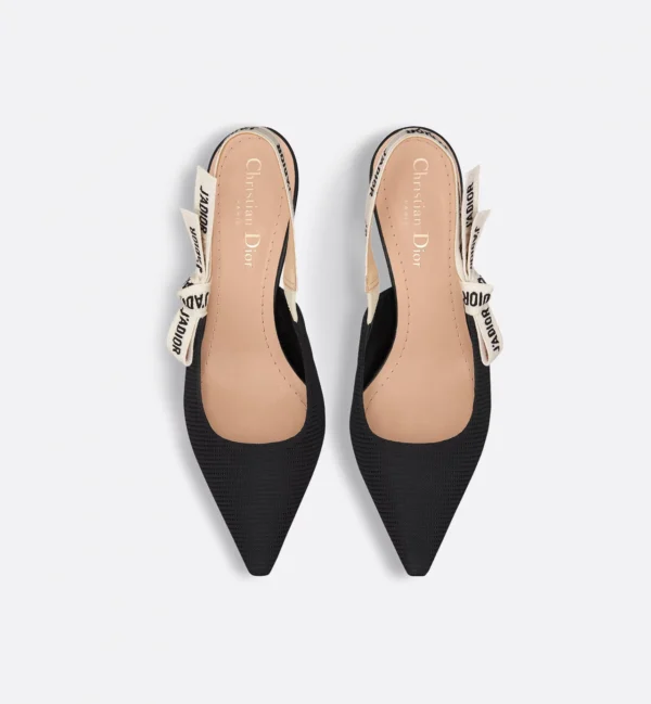 Dior J’Adior Slingback Pumps – Black Technical Fabric