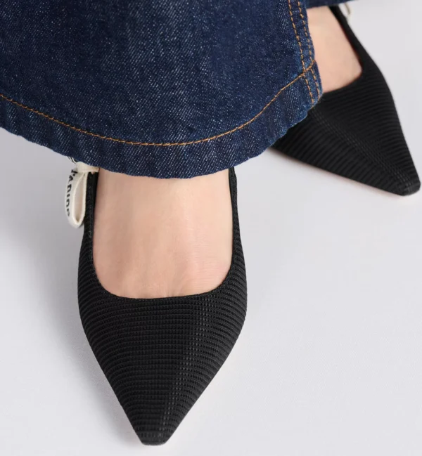 Dior J’Adior Slingback Pumps – Black Technical Fabric - Image 8