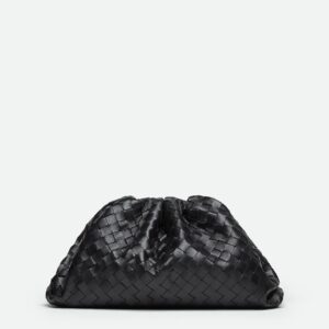 Bottega Veneta Mini Pouch – Black Intrecciato Leather