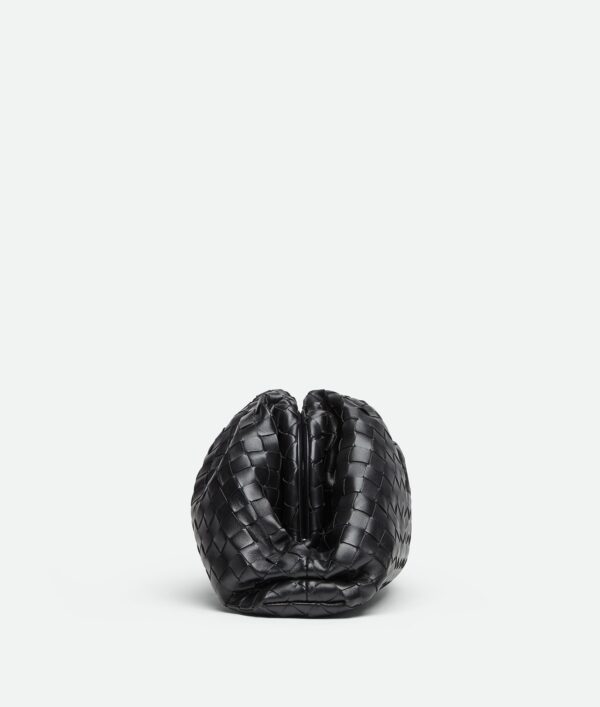 Bottega Veneta Mini Pouch – Black Intrecciato Leather - Image 3