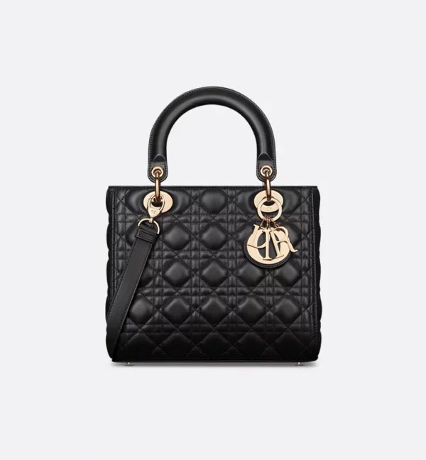 Dior Lady Dior – Medium, Black Cannage Lambskin