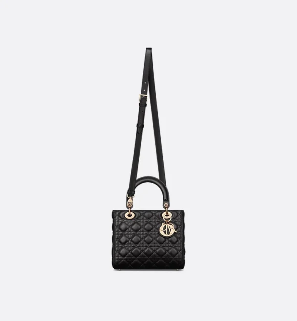 Dior Lady Dior – Medium, Black Cannage Lambskin - Image 6