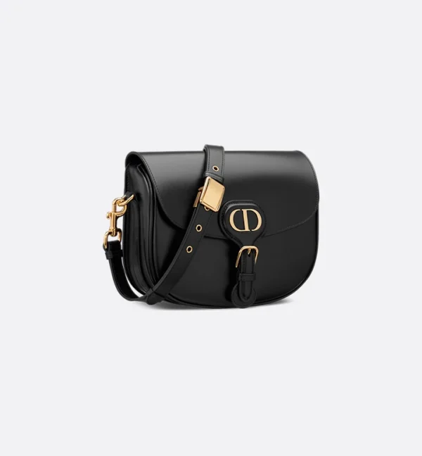 Dior Bobby Bag – Black Box Calfskin - Image 7