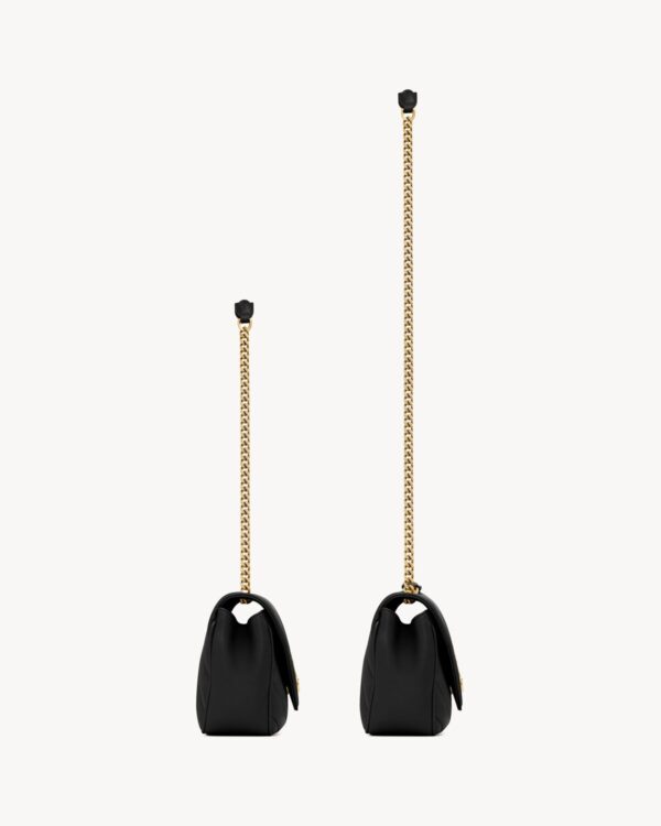 Saint Laurent Loulou Small Shoulder Bag – Black Chevron-Quilted Lambskin - Image 7