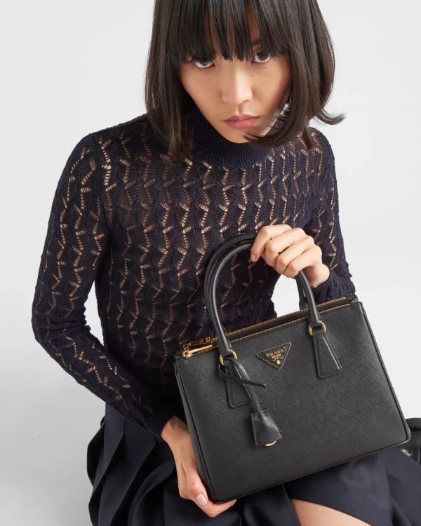 Prada Galleria Medium Saffiano Leather Tote – Black - Image 2