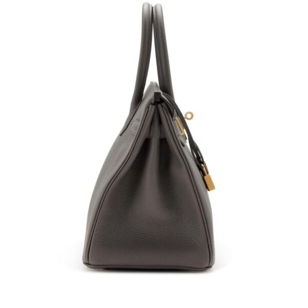 Hermès Birkin 30 – Togo Leather, Etoupe - Image 6